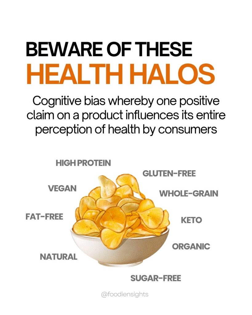 Examples of health halo effect in real-life